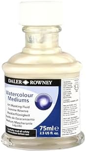 Daler Rowney Art Masking Fluid 75 ml, White, 2.54 Fl Oz (Pack of 1) Daler Rowney