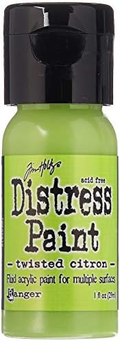 Ranger TDF50216 Distress Paint Flip Cap, 1 oz, Twisted Citron Ranger