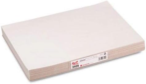 Pacon Products - Pacon - White Newsprint, 30 lbs., 12 x 18, White, 500 Sheets/Pack - Sold As 1 Pack - Smooth-finish unlined white newsprint is perfect for drawing and coloring. Pacon