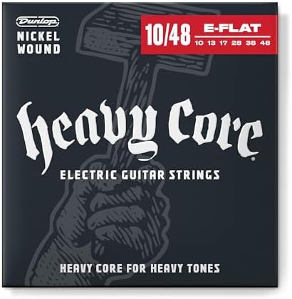 Dunlop DHCN1048 Heavy Core Струны для гитары, толстые, .010–.048, набор из 6 струн Dunlop