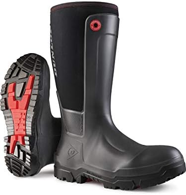 Рабочие защитные ботинки Dunlop Snugboot WorkPro с водонепроницаемым верхом и поддержкой стопы Dunlop