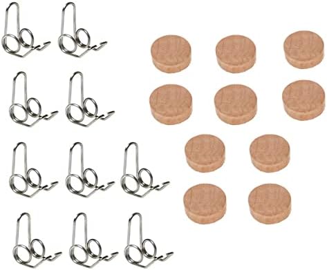 Jiayouy 20Pcs Trumpet Repair Kit Trumpet Valve Cork Pad with Water Key Spit Spring Musical Instruments Accessory Jiayouy