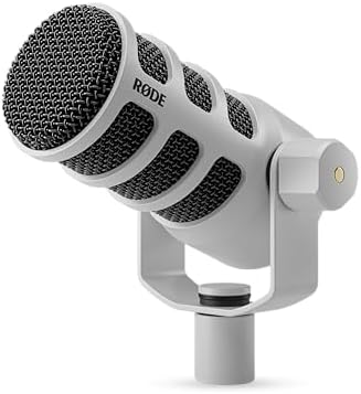 Rode PodMic Cardioid Dynamic Broadcast Microphone - White Rode