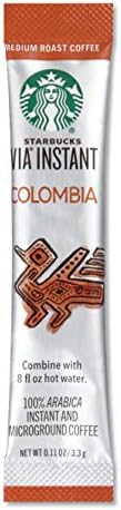 Starbucks SBK11008131 Colombian VIA Ready Instant Single Serving Brew (Pack of 50) Starbucks