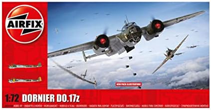 Airfix Model Airplane Kit Gift Set - A05010A Dornier Do17z, Plastic Plane Model Kits for Adults & Kids 14+, Skill Level 3, 1:72 Scale WW2 Military Aircraft Models - Real Aeroplane Models for Beginners Airfix