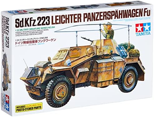 Tamiya 300035268 1: 35 WWII Special Vehicle 223 Light Späh Tank (2), Brown Tamiya