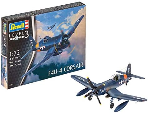 Revell 03955 F4U-4 Corsair Model Kit, 14.8 cm Length,17.3 cm spanwidth Revell