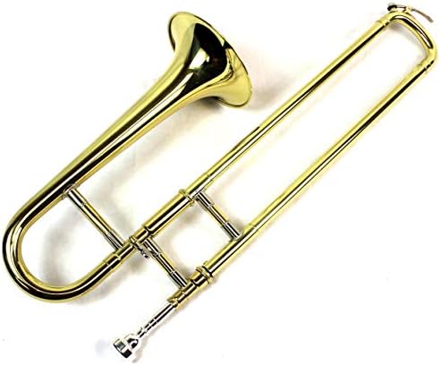 Diginex Gold Lacquer Finish Bb Mini Trombone with Case and Mouthpiece Diginex