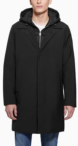 GUESS Men's Owen Bomber Hooded Jacket Guess