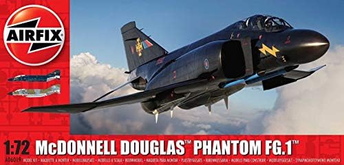 Airfix Model Airplane Kit Model - A06019A Mcdonnell Douglas Phantom FG.1/FGR.2, Plastic Plane Model Kits for Adults & Kids, Skill Level 3, 1:72 Scale WW2 Military Aircraft Models - Aeroplane Models Airfix