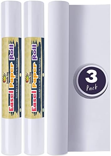 DOODLE HOG Easel Paper Roll 15” x 75’ (900”) 3 Pack Art Paper for Kids Easel, Craft Paper Roll for Crafting Activity and Drawing Paper for Kids DOODLE HOG