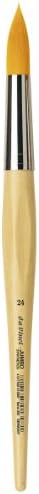 da Vinci Student Series 300 Junior Paint Brush, Jumbo Round Elastic Synthetic with Lacquered Non-Roll Handle, Size 24 Da Vinci