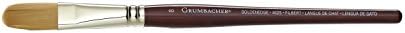 Grumbacher Goldenedge Golden Toray Filbert Watercolor Brush, Synthetic Bristles, Size 2 (4625.2) Grumbacher