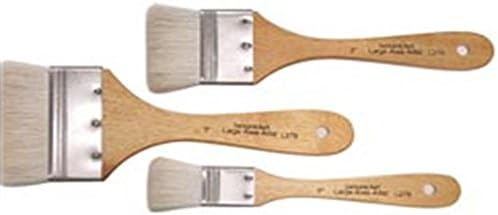 3 Large Area Soft Wash Paint Brushes~gesso, Basecoating Royal & Langnickel