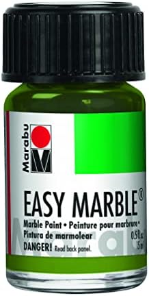 Краска Marabu Easy Marble - камуфляжно-зеленая, 15 мл - создайте эффект мрамора быстрым и простым способом! Marabu