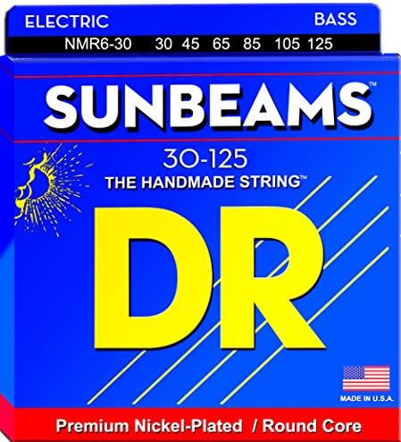 DR Strings Sunbeam - Nickel Plated Round Core 6 String Bass 30-125 DR Strings