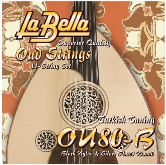 Labella OU80B Turkish Tuning Black Nylon Silver Plated Wound OUD String La Bella