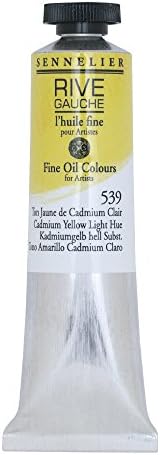 Sennelier Rive Gauche Fine Oil Color for Artists, 40ml Tube, Cadmium Yellow Light Hue 539 Sennelier