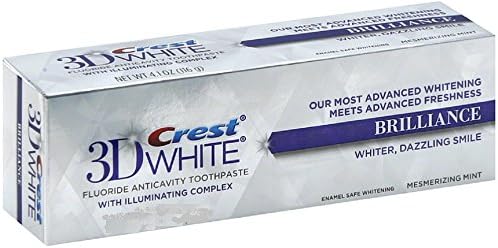 Crest 3D White Vivid Fluoride Anticavity Toothpaste - 0.85 oz - Radiant Mint - 3 pk Crest