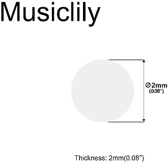 Musiclily Pro 2мм натуральные перламутровые точки для инкрустации грифа гитары, золотистый перламутр (набор из 20 штук) Musiclily