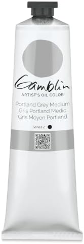 Gamblin Artist Oil Color - Portland Grey Medium - 150 ml Tube Gamblin