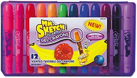 Mr. Sketch Scented Twistable Gel Crayons, Assorted Colors, 12 Count Mr. Sketch