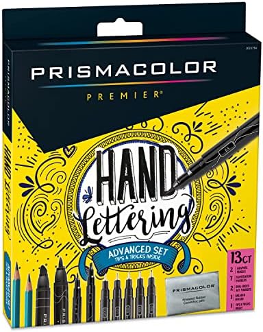 Набор Prismacolor Premier для продвинутой каллиграфии: 13 предметов, включая маркеры и карандаши Prismacolor