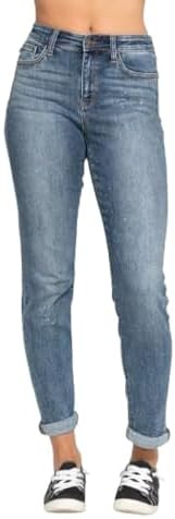 Judy Blue High Rise Bleach Splash Boyfriend Jeans 82346 Judy Blue