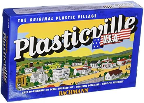 Bachmann Trains - PLASTICVILLE U.S.A. BUILDINGS – CLASSIC KITS - GAS STATION - HO Scale Bachmann