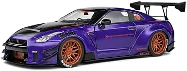 Solido 1:18 Nissan GT-R (R35) W/Liberty Walk Body KIT 2.0 Purple 2022, Purple Solido