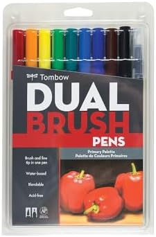 Tombow Dual Brush Pen Art Markers (10-Pack, Celebration) Tombow