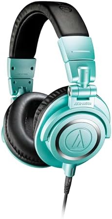 Audio-Technica ATH-M50xIB Professional Studio Monitor Headphones, Ice Blue Audio-Technica