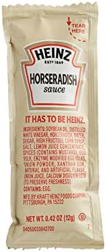 Heinz Horseradish Single Serve Condiment Portion Control Packets, 25 Packets Generic