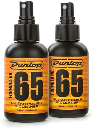 JIM DUNLOP Polish & Cleaner Formula 65 4oz, удаляет восковый нагар, грязь и жир, идеально подходит для ежедневного ухода за гитарой JIM DUNLOP