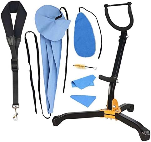 SUNYIN Saxophone Stand Saxophone Cleaning Kit Cleaning Cloth Cotton Saxophone Neck Strap Alto/Tenor Saxophone Accessories Sax Stand SUNYIN