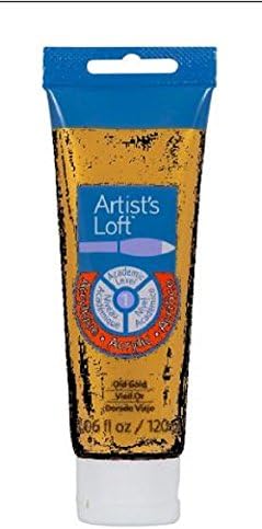 Artist's Loft Metallic Acrylic Paint, 4.06 fl oz. (Old Gold) Artist's Loft