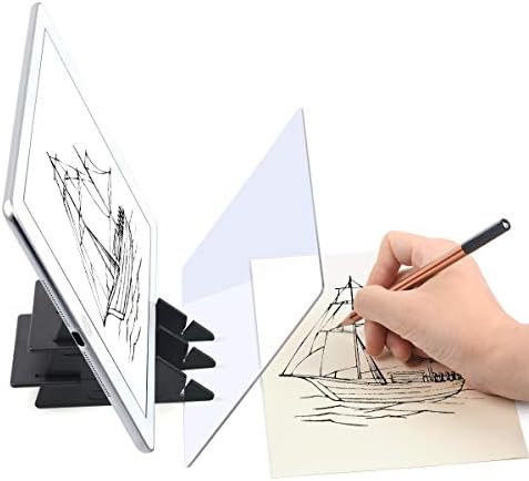 Yuntec Optical Drawing Board, Portable Optical Tracing Board Image Drawing Board Tracing Drawing Projector Optical Painting Board Sketching Tool for Kids, Beginners, Artists, etc Yuntec