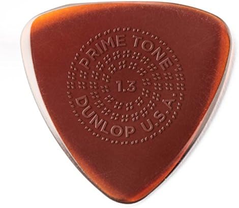 Jim Dunlop Плектры Primetone, 1.3 мм, 3 штуки, с ручной шлифовкой и антискользящей поверхностью JIM DUNLOP