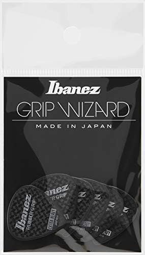 Медиаторы Ibanez серии Grip Wizard Sand Grip PA16MSG-RD, средняя толщина 0.8 мм, 6 штук с антискользящим покрытием Ibanez