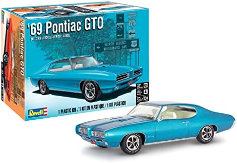 Level 4 Model Kit 1969 Pontiac GTO 2-in-1 Kit 1/24 Scale Model by Revell Revell