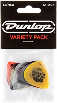 Набор медиаторов Dunlop, легкие и средние, ассорти, 12 штук в упаковке JIM DUNLOP