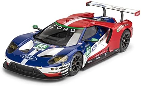 Revell 85-4418 Ford GT Le Mans Model Car Kit 1:24 Scale 88-Piece Skill Level 4 Plastic Model Building Kit, Red White Blue Revell