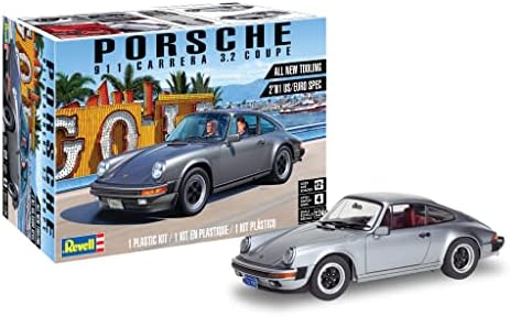 Модельный набор автомобиля Revell 85-4521 Porsche 911 Carrera 3.2 Coupe 2в1 в масштабе 1:24, 109 деталей, уровень сложности 4 Revell