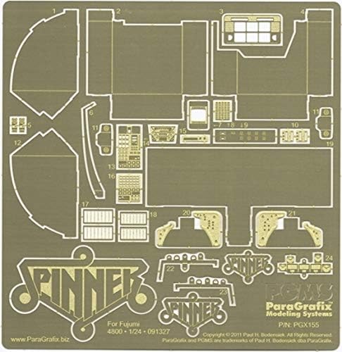 Blade Runner Spinner Photoetch Set - 1:24 Scale - PGX155 ParaGrafix