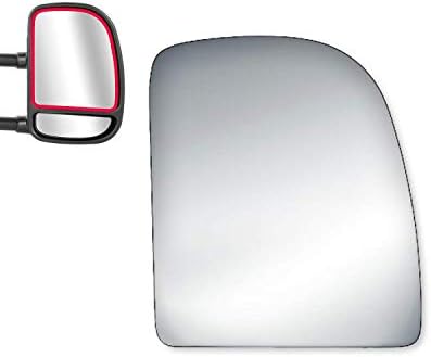 WLLW Mirror Glass Replacement for Ford E150/250/350/F250/F350/F450 Driver Side -Lower Convex WLLW