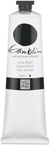 Gamblin Artist Oil Color - Ivory Black - 150 ml Tube Gamblin