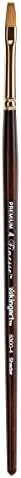 KINGART Premium Finesse 8300-4 Flat Shader Series Artist Brush, Synthetic Kolinsky Sable Hair, Short Handle, for Watercolor and Oil Paints, Size 4 Kingart