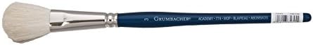 Grumbacher Academy Watercolor Round Mop Brush, White Nylon Bristles, 1-1/2" Size (774.150) Grumbacher