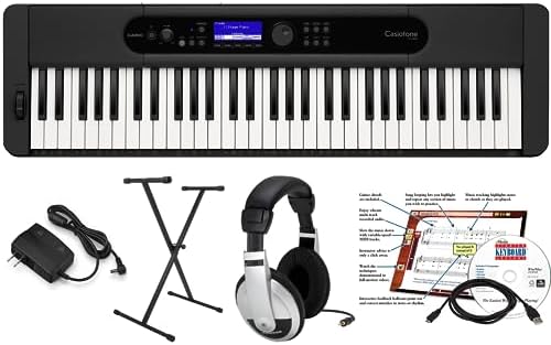 Casio CTS400 EPA Pack with Stand and Learning Software, AC Adapter and Headphone Casio