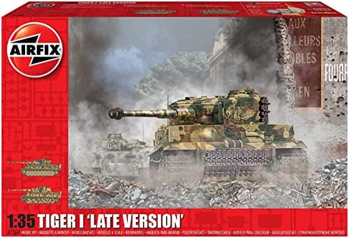 Airfix WWII Tiger-1 Late Version 1:35 Military Tank Plastic Model Kit A1364 Airfix